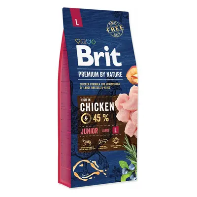 Krmivo Brit Premium by Nature Junior L 15kg