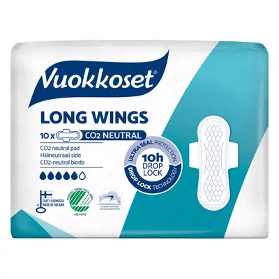 VUOKKOSET Vložky s křidélky Long Wings (10 ks)