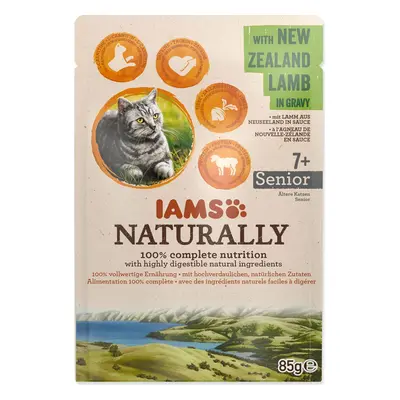 Kapsička IAMS Naturally Senior jehněčí v omáčce 85g