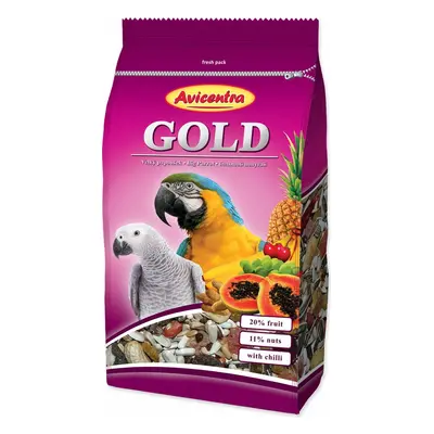 Krmivo Avicentra Gold velký papoušek 850g