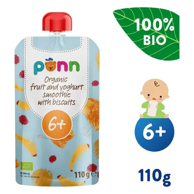 SALVEST Ponn BIO Ovocné smoothie s jogurtem a sušenkami (110 g)