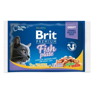 Kapsička Brit Premium Cat Family Plate v omáčce Multi 400g (4x100g)