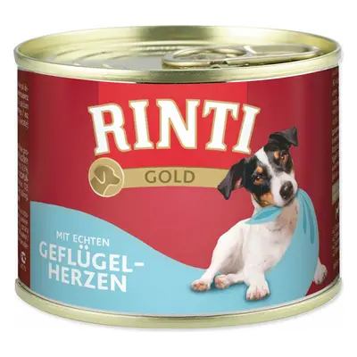 Konzerva Rinti Gold Adult drůbeží srdce 185g