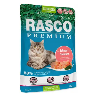 Kapsička Rasco Premium Sterilized losos se spirulínou 85g