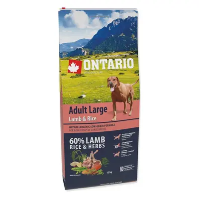 Krmivo Ontario Adult Large Lamb & Rice 12kg