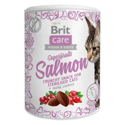 Pochoutka Brit Care Cat Snack Superfruits losos 100g