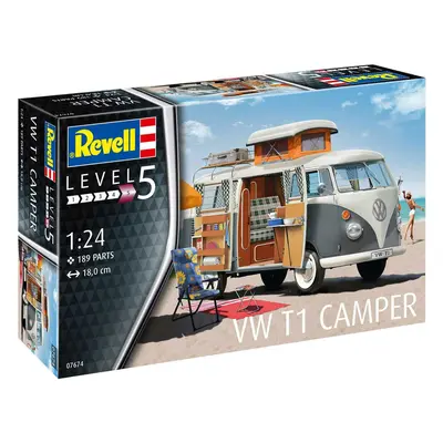 Plastic modelky auto 07674 - VW T1 Camper (1:24)