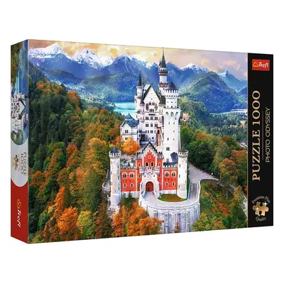 Trefl Puzzle 1000 Premium Plus - Foto Odysea: Zámek Neuschwanstein, Německo