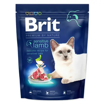 Krmivo Brit Premium by Nature Cat sensitive Lamb 300g