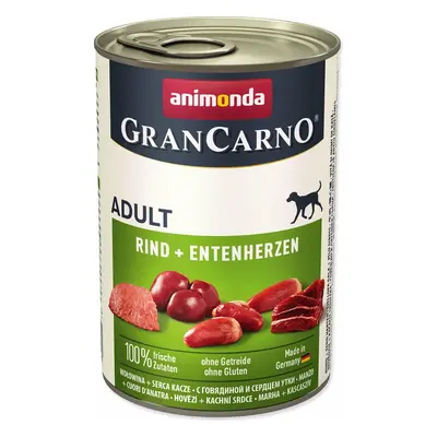 Konzerva Animonda Gran Carno Adult hovězí a kachní srdce 400g