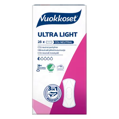 VUOKKOSET Slipové vložky Ultra Light (28 ks)