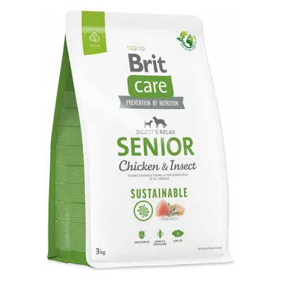 Krmivo Brit Care Dog Sustainable senior Chicken & Insoct 3kg