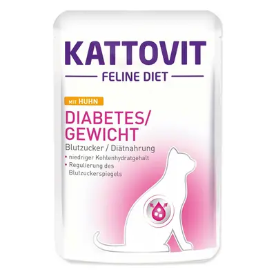 Kapsička Kattovit Diabetes/Gewicht kuře 85g