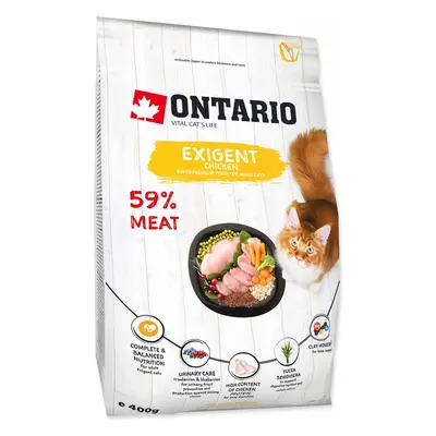 Krmivo Ontario Cat Exigent 0,4kg