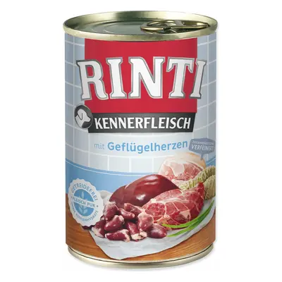 Konzerva Rinti Kennerfleisch Adult drůbeží srdce 400g