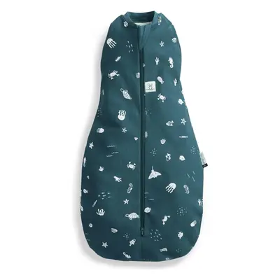 ERGOPOUCH Zavinovačka a vak na spaní 2v1 Cocoon Ocean 0-3 m, 3-6 kg, 0,2 tog