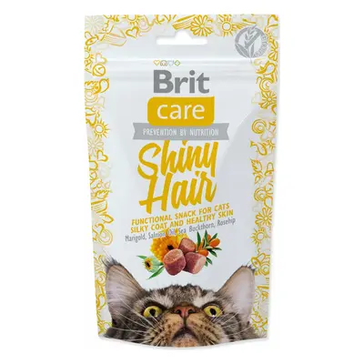 Pochoutka Brit Care Cat Snack Shiny Hair 50g