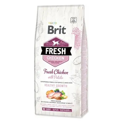 Krmivo Brit Fresh Chicken with Potato Puppy Healthy Growth 12kg