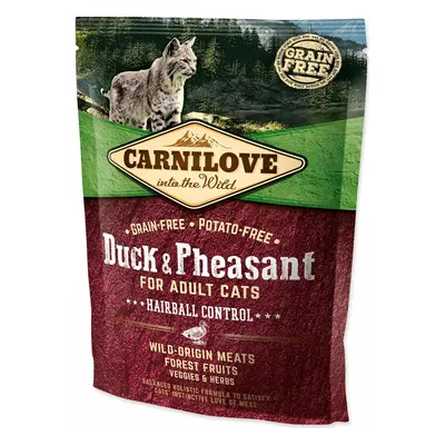 Krmivo Carnilove Adult Cats Hairball Control Duck & Pheasant 0,4kg