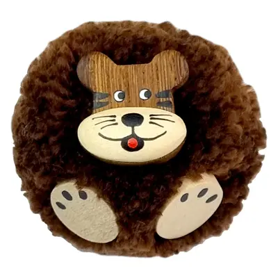 2Kids Toys Dřevěná magnetka velká pompon Tiger