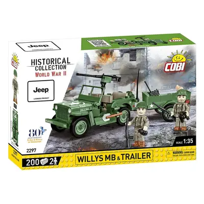 Cobi Willys MB s přívěsem, 1:35, 200k, 2f