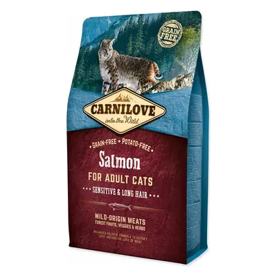 Krmivo Carnilove Adult Cats sensitive & Long Hair Salmon 2kg