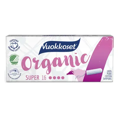 VUOKKOSET BIO Tampon Super (16 ks)