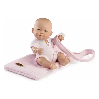 Guca 946 NEW BORN HOLIČKA - realistická panenka miminko s celovinylovým tělem - 25 cm