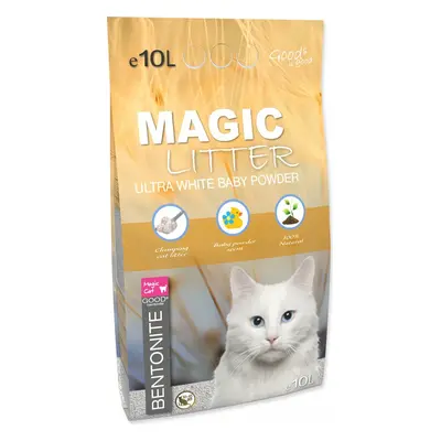 Podestýlka Magic Litter Bentonite Ultra White Baby Powder 10L