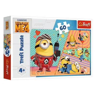 Trefl Puzzle 60 - Šťastní Mimoni / Universal Despicable Me 4