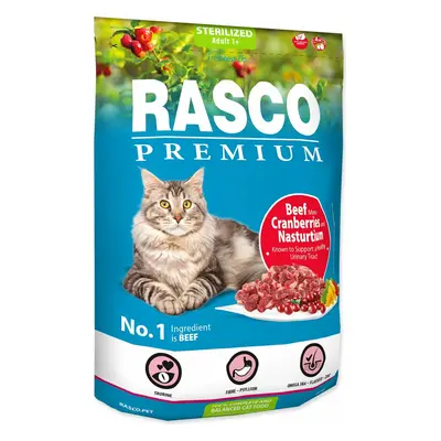 Krmivo Rasco Premium Sterilized hovězí s brusinkou a kapucínkou 0,4kg