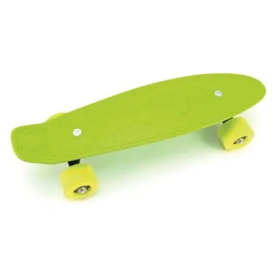 Skateboard - pennyboard 43cm, nosnost 60kg plastové osy, zelená, žlutá kola