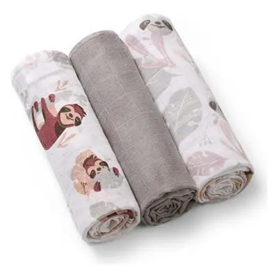 BABYONO Plenky mušelínové Super Soft 3 ks - Grey, 70x70 cm