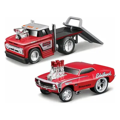 Maisto - Muscle Transports - 1966 Chevrolet C60 Flatbed 1969 Chevrolet Camaro SS, 1:64