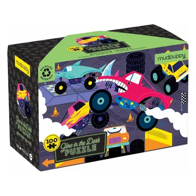 Mudpuppy Puzzle Monster Trucks - svítí ve tmě 100 dílů