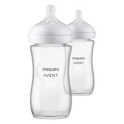 Philips AVENT Láhev Natural Response skleněná 240 ml, 1m+ 2 ks