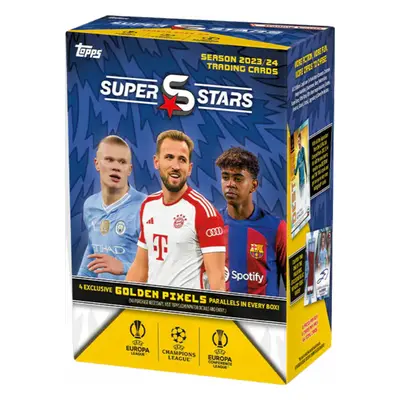 Topps UEFA Champions League Super Stars 2023/24 Obchodní karty Hodnota Box