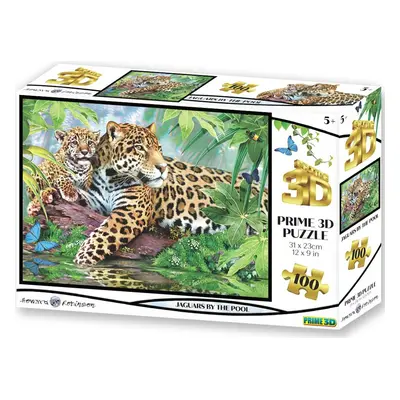 PRIME 3D PUZZLE - Jaguáry u bazénu 100 ks