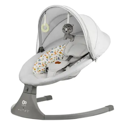 KINDERKRAFT Lehátko pohupující s melodií 2v1 Lumi, do 9 kg, Premium Light Grey