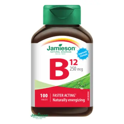 Jamieson Vitamin B12 methylkobalamin 250mcg 100 tablet