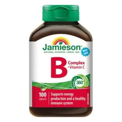 Jamieson B-komplex s vitamínem C 100 tablet