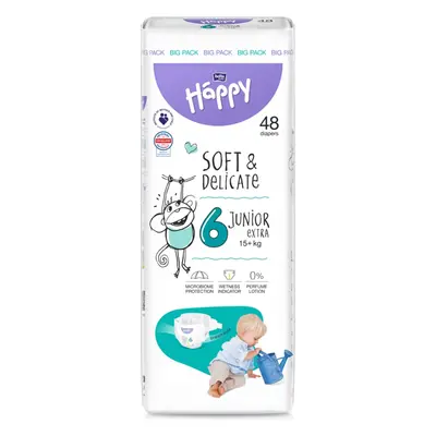 BELLA HAPPY Baby Plenky jednorázové Junior Extra 15+ kg 48 ks