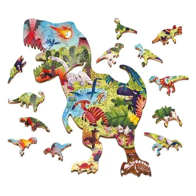 LUDATTICA Dřevěné puzzle Dinosaury 48 dílků