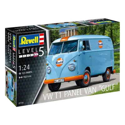 Plastikový model auta 07726 - dodávka VW T1 panel (Gulf dekorácia) (1:24)