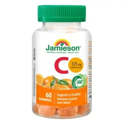 Jamieson Vitamin C Gummies pastilky s příchutí pomeranče 60 pastilek