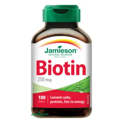 Jamieson Biotin 250 mcg 100 tablet