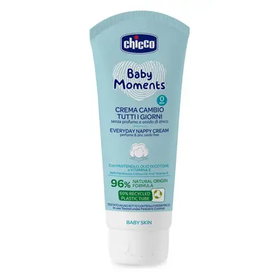 CHICCO Krém na dětský zadeček Baby Moments bez parfému na každý den 100ml, 0m+