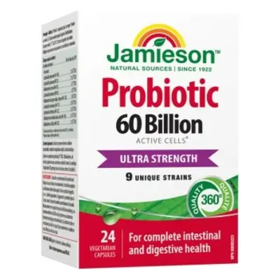 Jamieson Probiotic 60 miliard ULTRA STRENGTH 24 tablet