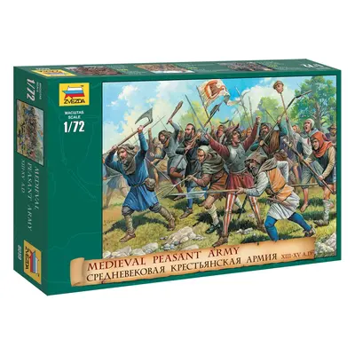 Vojenské hry (AoB) figurky 8059 Středověká rolnická armáda (1:72)