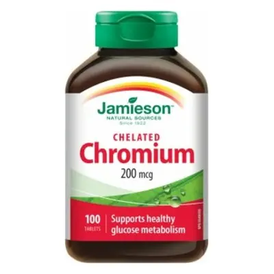 Jamieson Chrom 200 mcg v chelátové formě 100 tablet